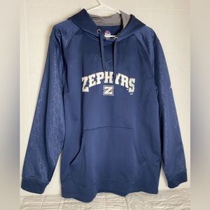 New Orleans Zephyrs Baseball Club Navy Blue Hoodie Pullover Sweatshirt